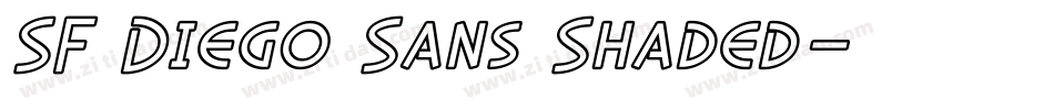 SF Diego Sans Shaded字体转换